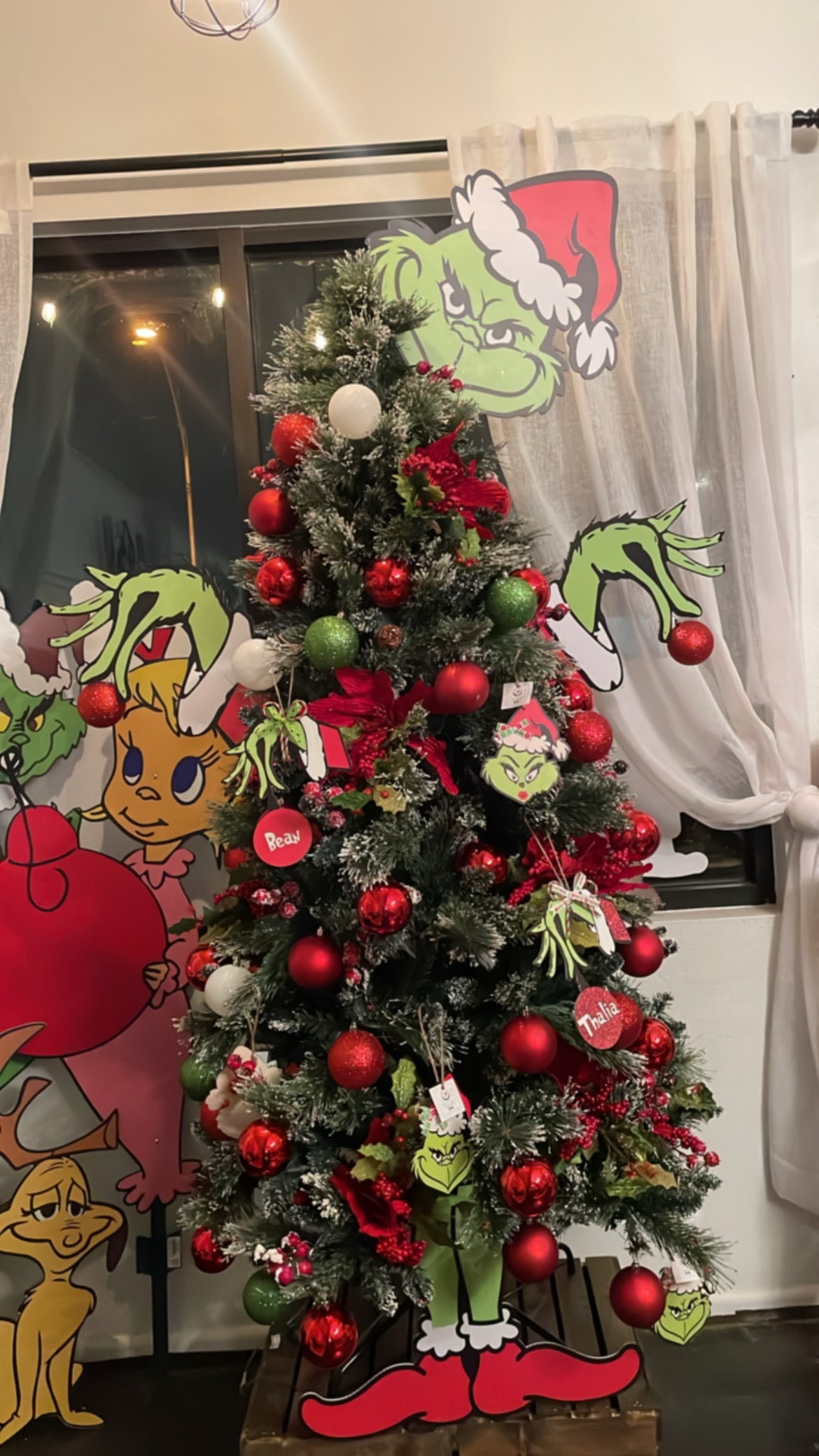 Grinch Tree Topper Decor | Grinch Tree Decor | Grinchmas | Grinch Accessories