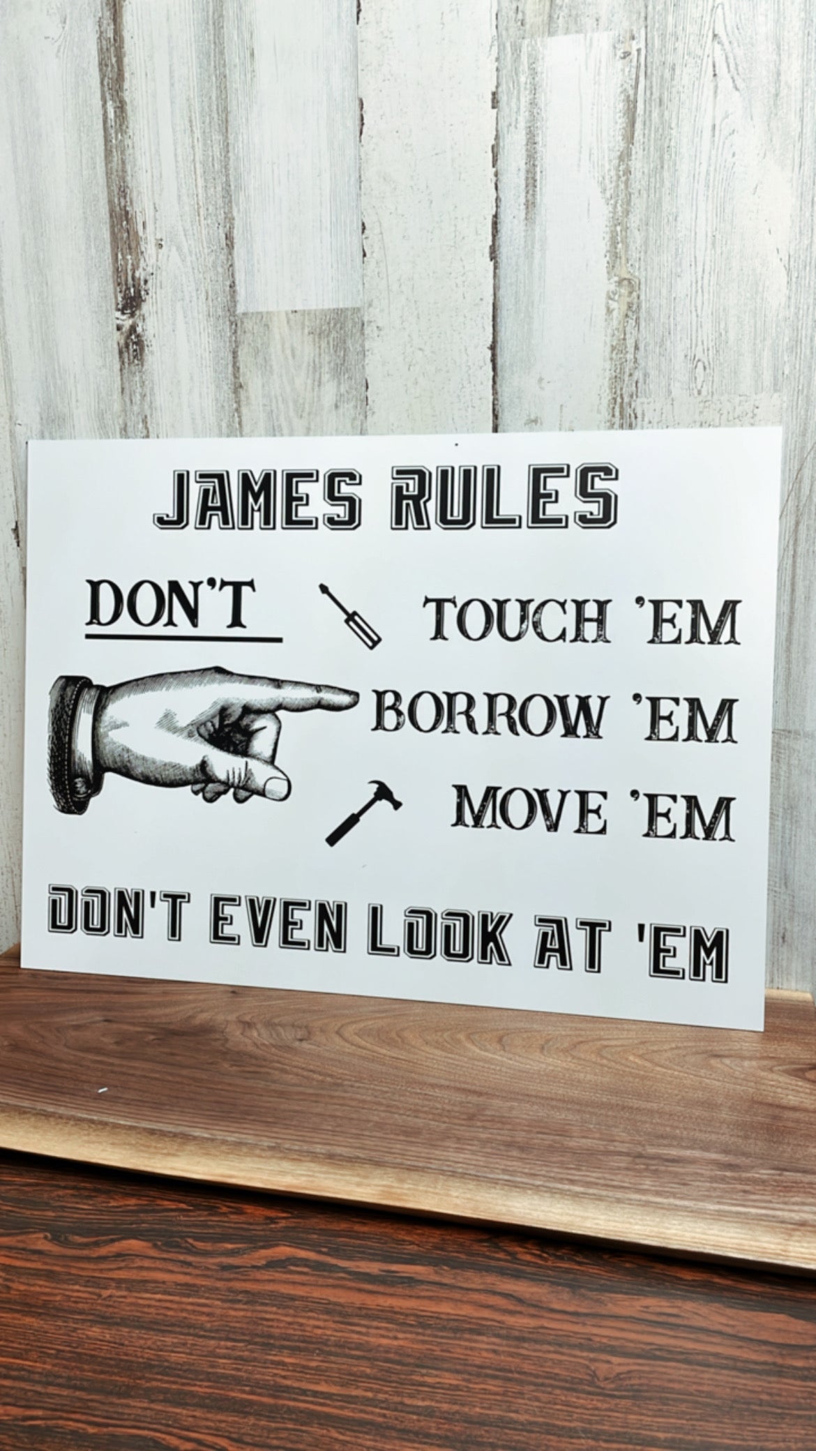 Rules Sign | Toolbox Rules | Garage Rules