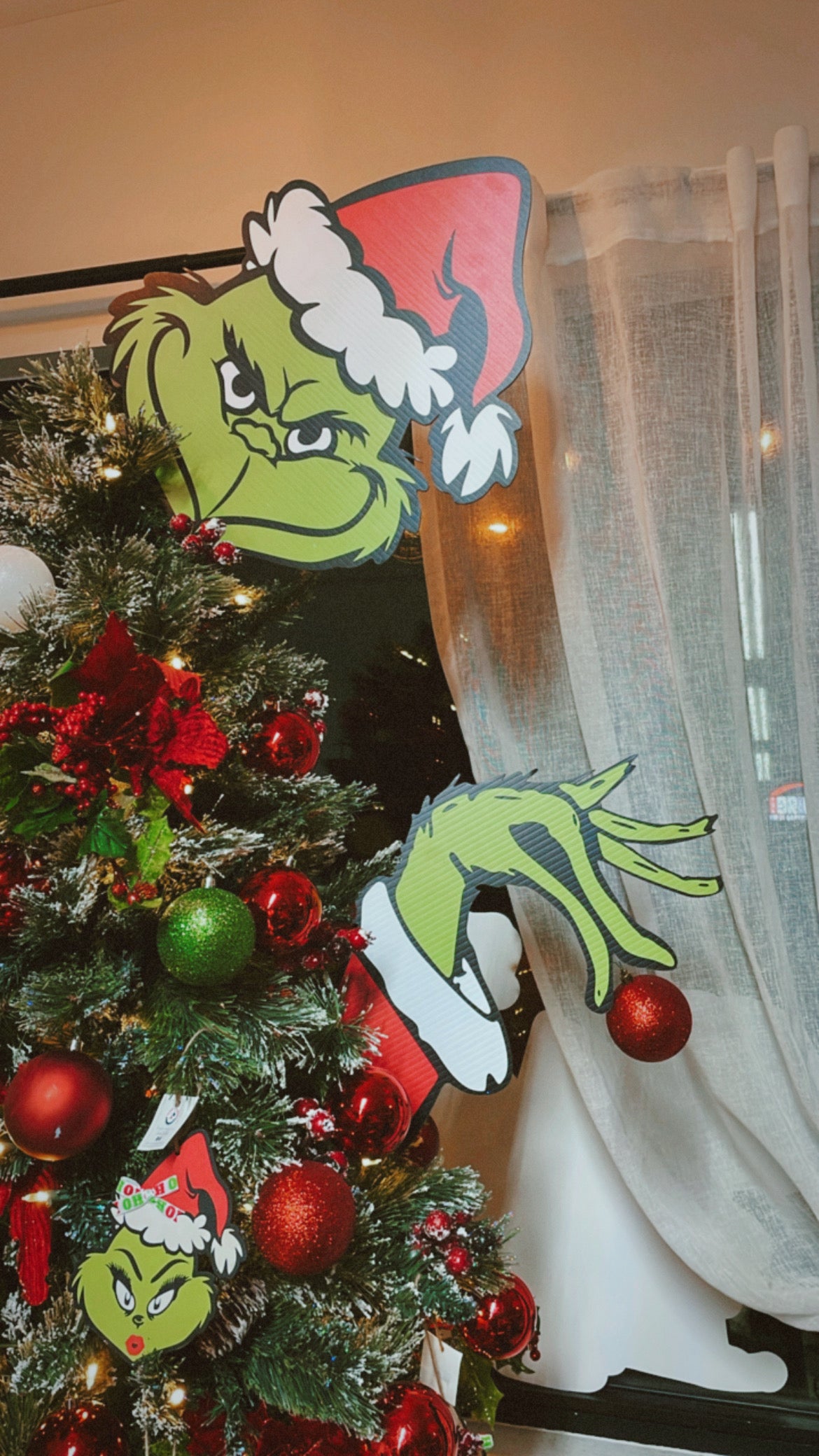 Grinch Tree Topper Decor | Grinch Tree Decor | Grinchmas | Grinch Accessories