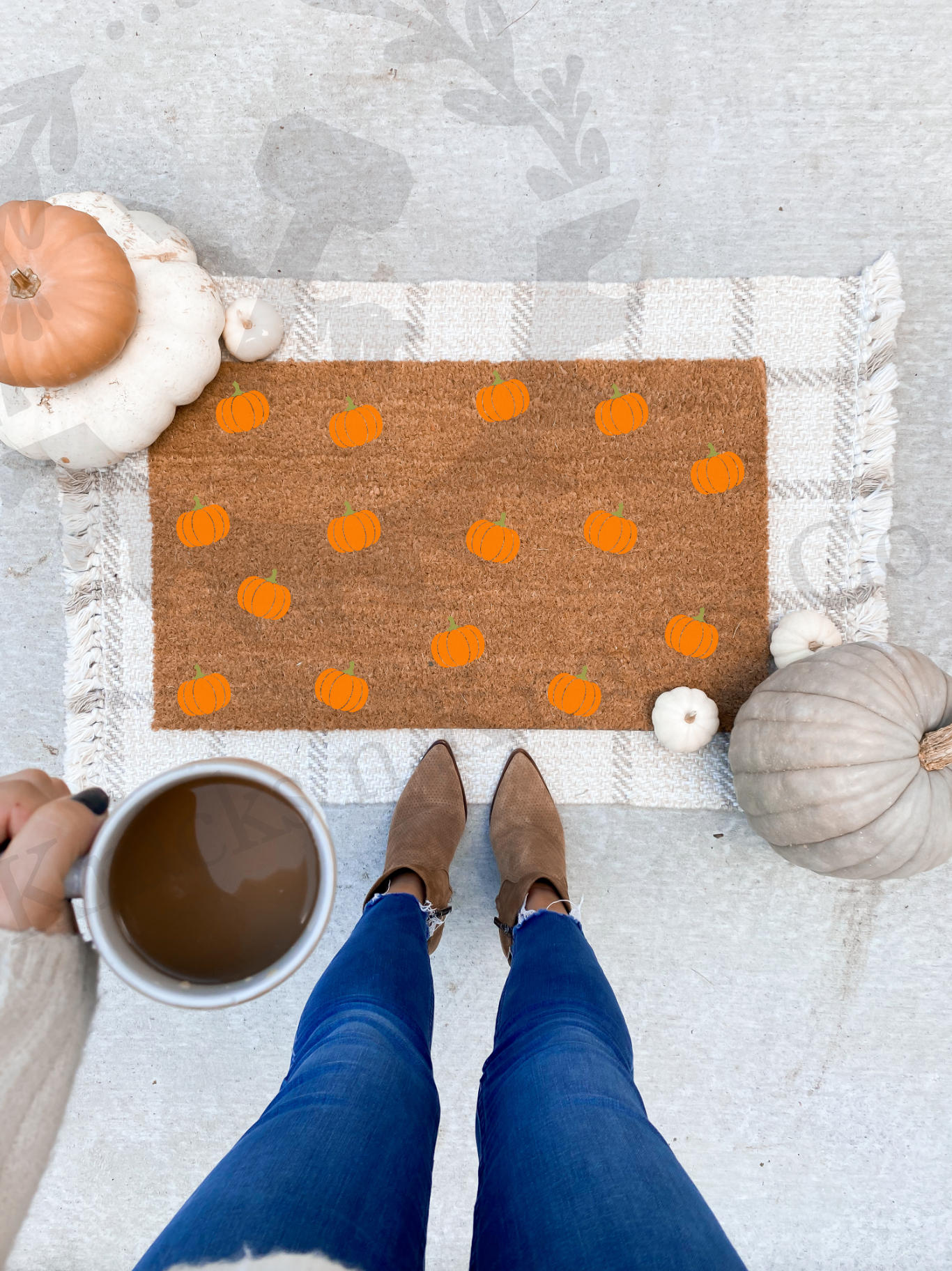 Fall Doormat |Welcome mat | Halloween Doormat | Football | Football Doormat