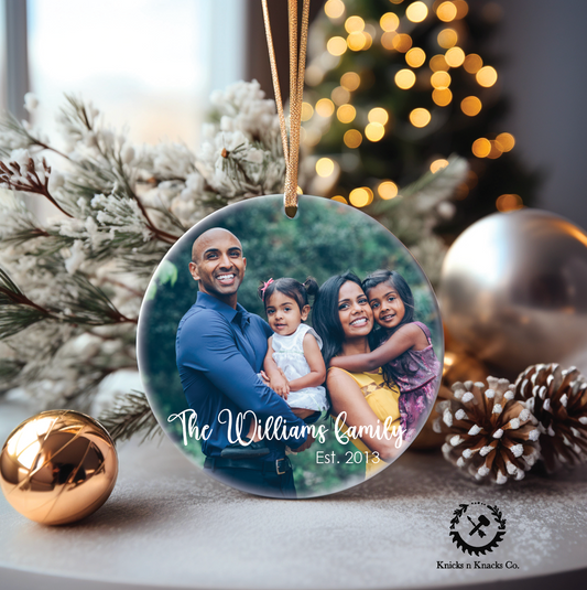 Family Christmas Ornament | Wedding Gift | Anniversary Gift, Newlyweds 2023 | Keepsake ornament