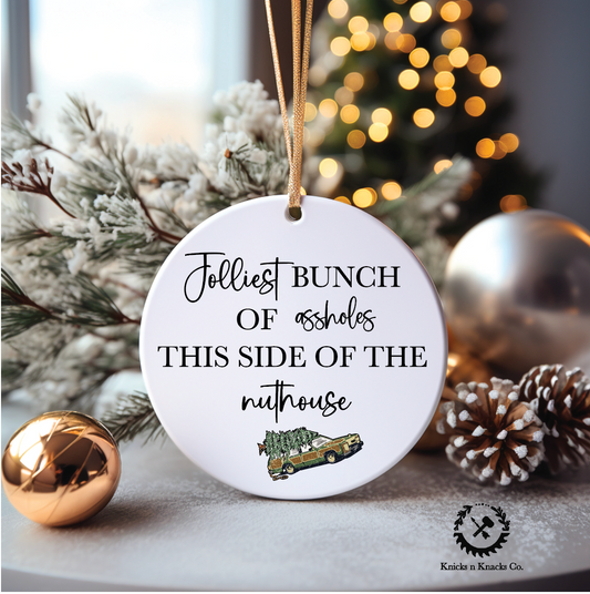 Jolliest Bunch Of Ornament | Christmas Vacation Ornament | Christmas Vacation | Jolliest Bunch Of | Funny Ornament
