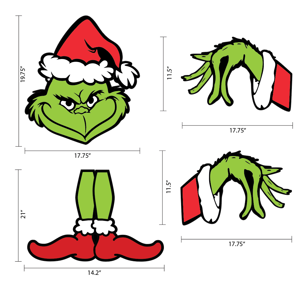 Grinch Tree Topper Decor | Grinch Tree Decor | Grinchmas | Grinch Accessories