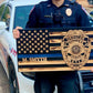 Engraved Wooden Flag
