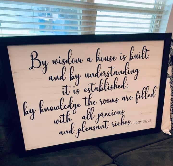 Framed Sign| HomeDecor | Wall Decor.