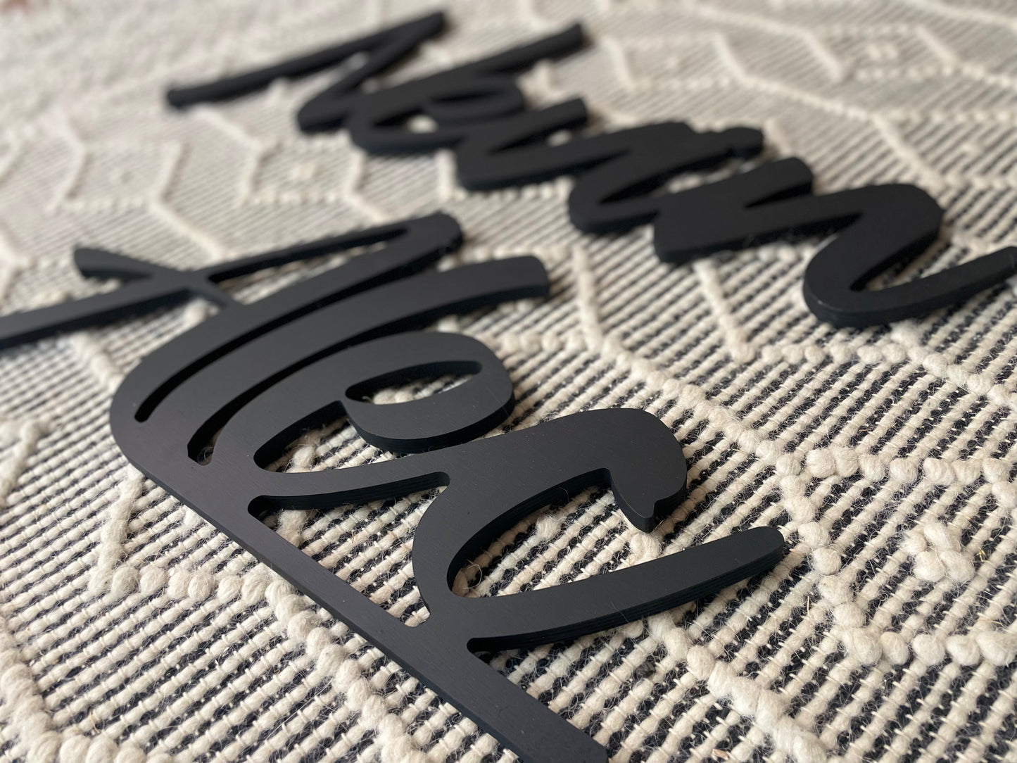 Custom Wooden Name Cutout